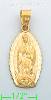 14K Gold Sacred Heart of Jesus Religious Charm Pendant