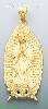 14K Gold Virgin of Guadalupe Religious Charm Pendant