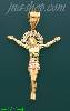 14K Gold Crucifix Religious Charm Pendant