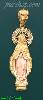 14K Gold Virgin Mary Religious Charm Pendant