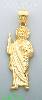 14K Gold Saint Jude Religious Charm Pendant