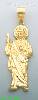 14K Gold Saint Jude Religious Charm Pendant