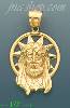 14K Gold Jesus Christ Religious Charm Pendant