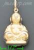 14K Gold Buddha Italian Charm Pendant