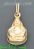 14K Gold Bhudda Italian Charm Pendant