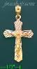 14K Gold Cross Crucifix Charm Pendant