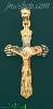 14K Gold Cross Crucifix Charm Pendant