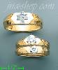 14K Gold CZ Wedding Set Rings