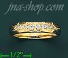 14K Gold High Polished Men's CZ Ring