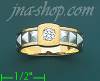 14K Gold CZ Couple's Ring