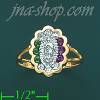 14K Gold CZ Ring