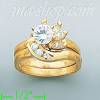 14K Gold High Polished Ladies' CZ Ring