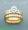 14K Gold High Polished Ladies' CZ Ring