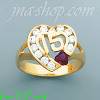 14K Gold High Polished Ladies' CZ Ring