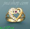 14K Gold High Polished Ladies' CZ Ring