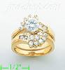 14K Gold High Polished Ladies' CZ Ring