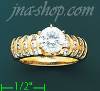 14K Gold High Polished Ladies' CZ Ring