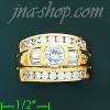 14K Gold High Polished Ladies' CZ Ring