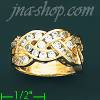 14K Gold High Polished Ladies' CZ Ring