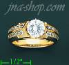 14K Gold High Polished Ladies' CZ Ring