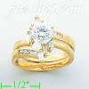 14K Gold High Polished Ladies' CZ Ring