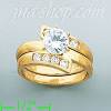 14K Gold High Polished Ladies' CZ Ring