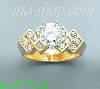 14K Gold High Polished Ladies' CZ Ring