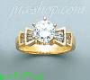 14K Gold High Polished Ladies' CZ Ring