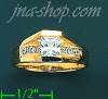 14K Gold High Polished Ladies' CZ Ring