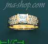 14K Gold High Polished Ladies' CZ Ring