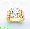 14K Gold High Polished Ladies' CZ Ring