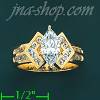 14K Gold High Polished Ladies' CZ Ring