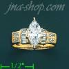 14K Gold High Polished Ladies' CZ Ring