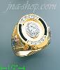 14K Gold Men's CZ Ring