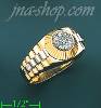 14K Gold Men's CZ Ring