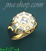 14K Gold Men's CZ Ring