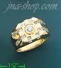 14K Gold Men's CZ Ring