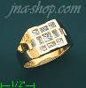 14K Gold Men's CZ Ring