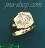 14K Gold Men's CZ Ring