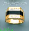 14K Gold Men's Onyx CZ Ring