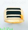 14K Gold High Polished Onyx Ring