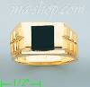 14K Gold High Polished Onyx Ring