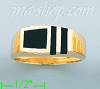 14K Gold High Polished Onyx Ring