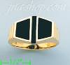 14K Gold High Polished Onyx Ring