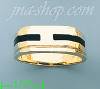 14K Gold High Polished Onyx Ring