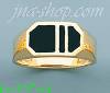 14K Gold High Polished Onyx Ring