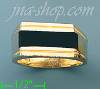 14K Gold High Polished Onyx Ring