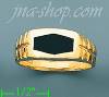 14K Gold High Polished Onyx Ring