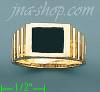 14K Gold High Polished Onyx Ring