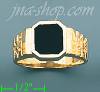 14K Gold High Polished Onyx Ring